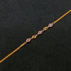 22k Gold Diamond Ladies Bracelet