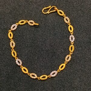 22k Gold Diamond Ladies Bracelet