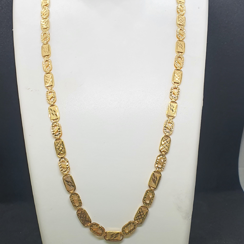 Gold 91.6 Indo Navabi Design Gents Chain