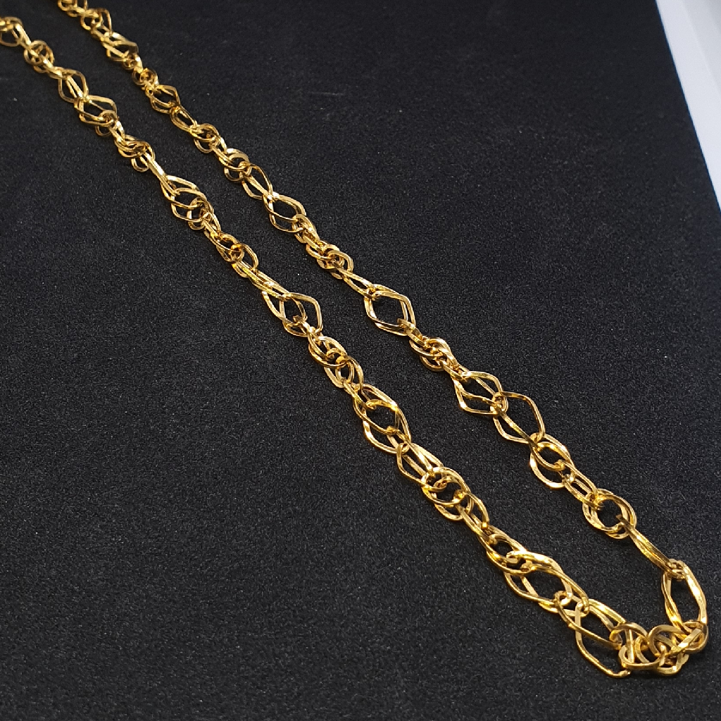 Gold 91.6 Italian Design Gents Chain - Image 3