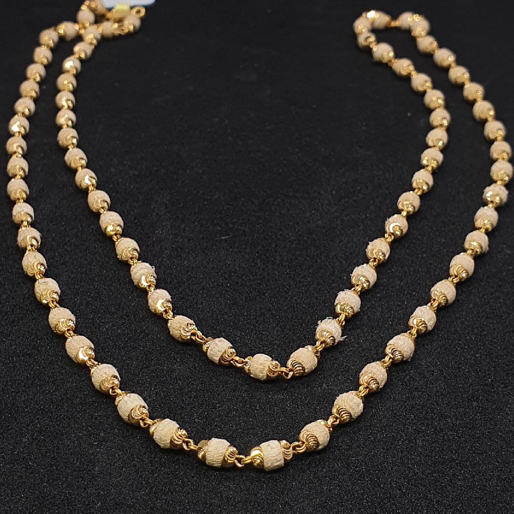 Gold 91.6 Tulsi Mala