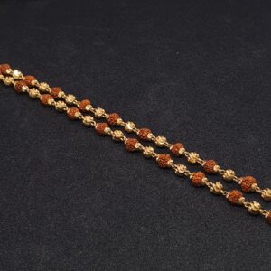 Gold 91.6 Rudraksh Mala