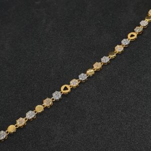 Gold 91.6 Diamond Ladies Fancy Lucky