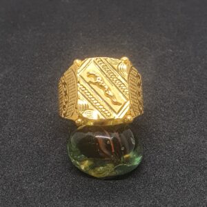 Gold 91.6 Jaguar Design Gents Ring
