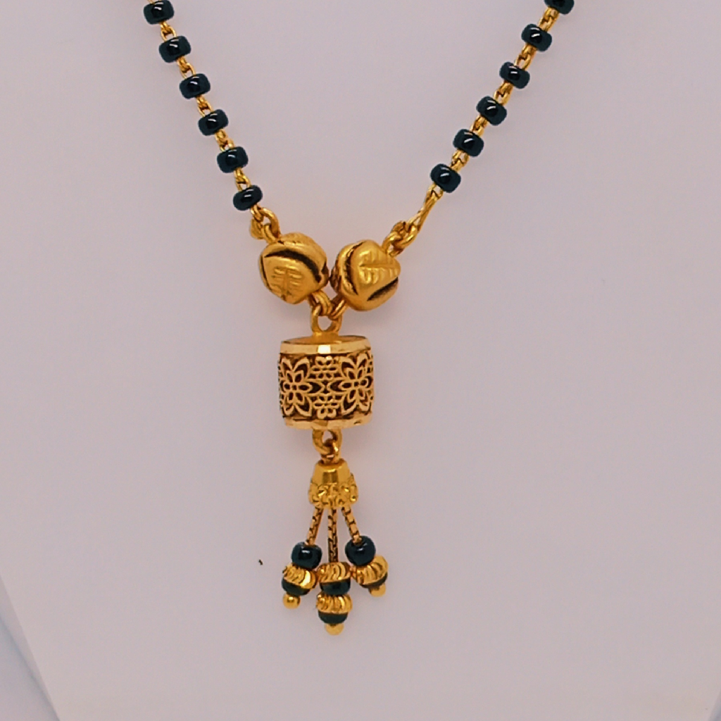 916 Gold Light Weight Mangalsutra - Image 2