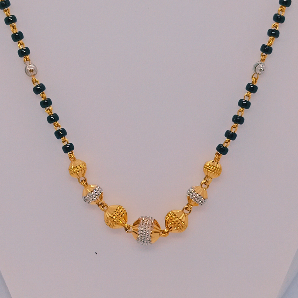 916 Gold Light Weight Mangalsutra - Image 2