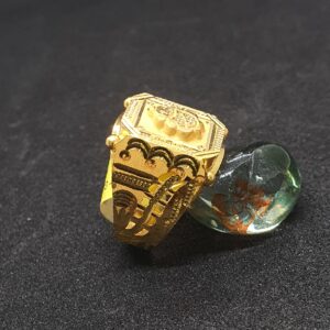 Gold 91.6 Ganpati Design Gents Ring