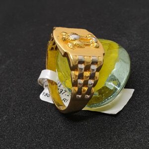 Gold 91.6 Ashok Stambh Gents Ring
