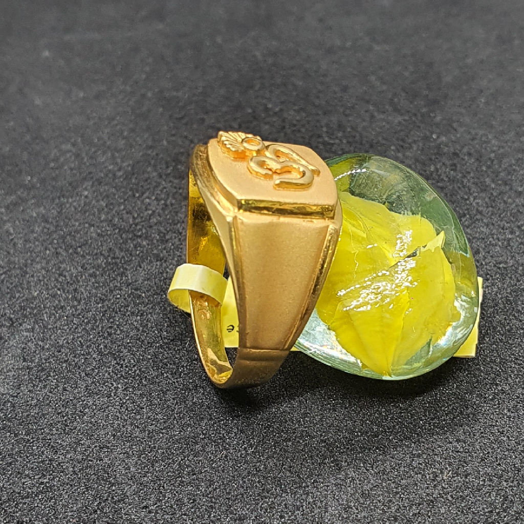 22.k 91.6 Om Design Gents Ring - Image 2
