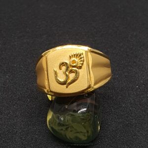 22.k 91.6 Om Design Gents Ring