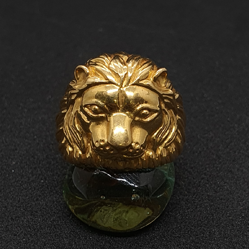 Gold 91.6 Lion Design Rings