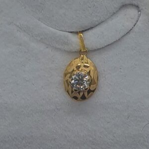 Gold Light Weight Pendant Set
