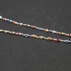 Silver Moti Payal