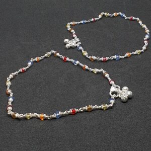 Silver Moti Payal