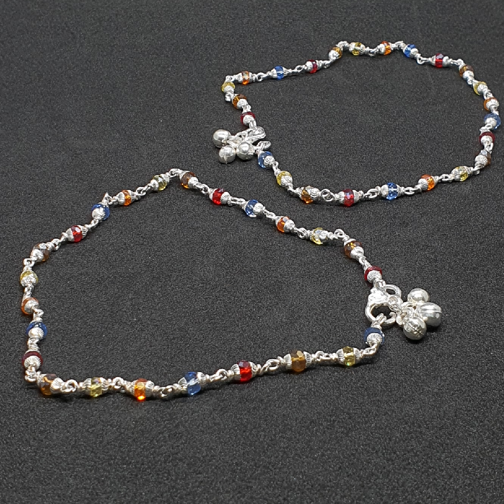 Silver Moti Payal