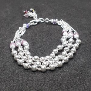 Silver Triple Line Fancy Lucky