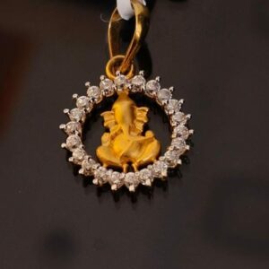 22k Gold Diamond  Pendant