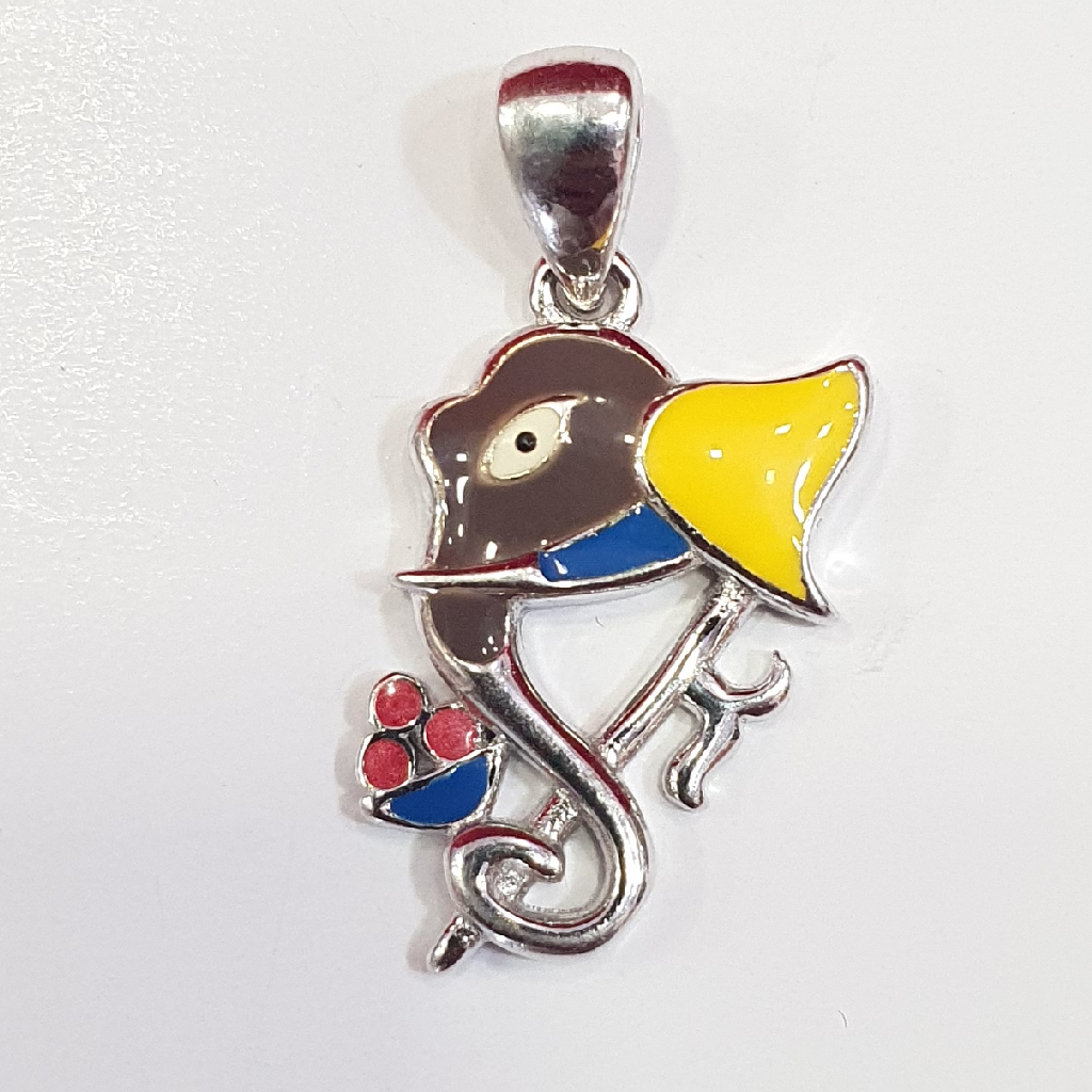 Silver ganpati fancy pendants