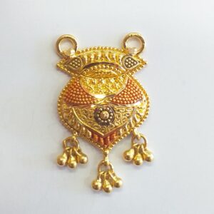 Gold 91.6 fancy mangalsutra pendant
