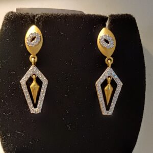 22k diamond ladies earrings