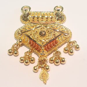 Gold 91.6 kalkatti mangalsutra pendant