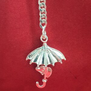 Silver Umbrella Keychain