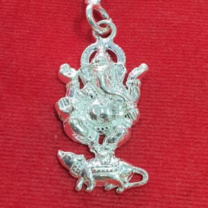 Silver Ganpati Keychain