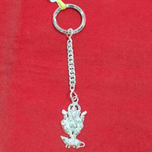 Silver Ganpati Keychain