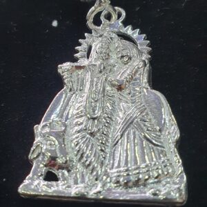 Silver Radhe Krishna Keychain