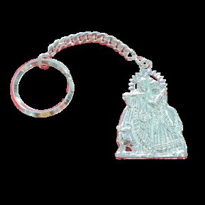 Silver Radhe Krishna Keychain