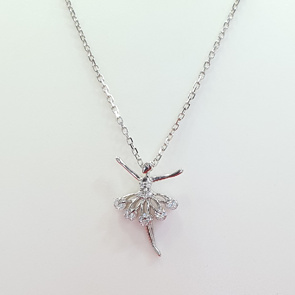 Silver 925 ladies fancy chain pendant - Image 2