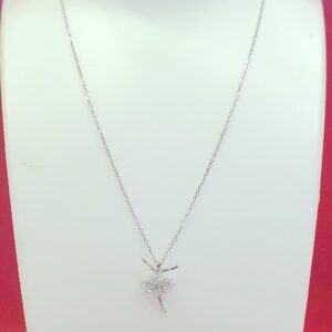 Silver 925 ladies fancy chain pendant