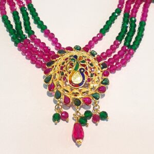 18k moti necklace