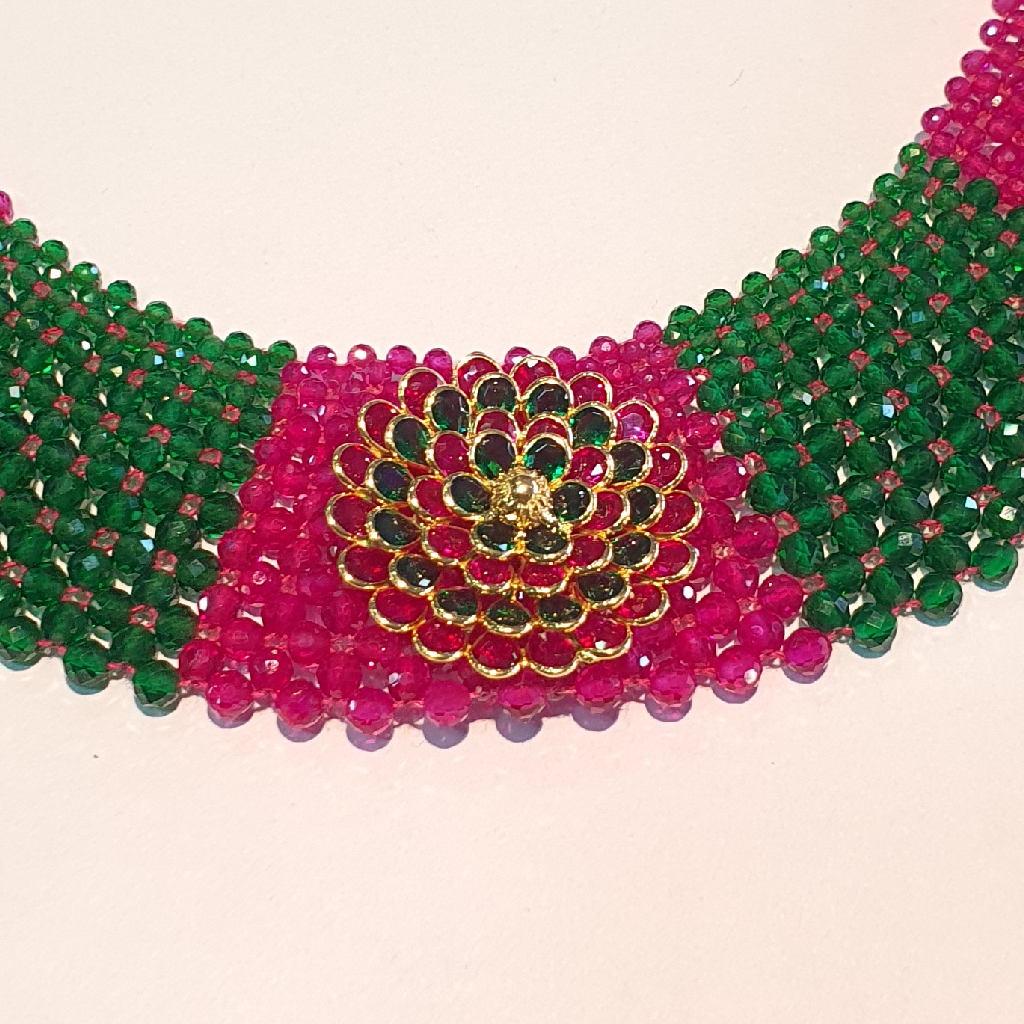 18.k Choker Fancy Moti Necklace - Image 2
