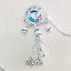 Silver Peacock Design Simple Kandoori