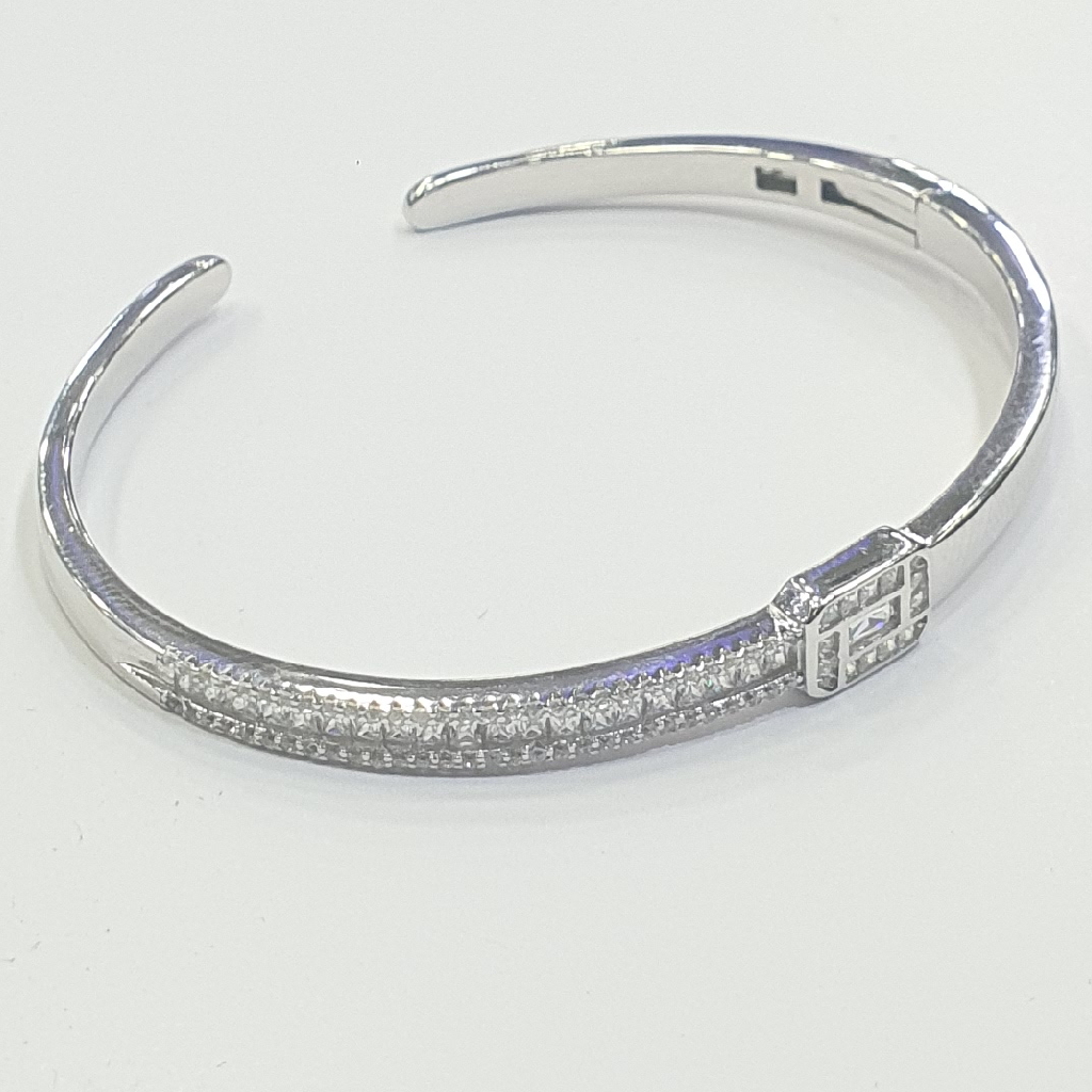 Silver 92.5 Casual diamond kada - Image 2