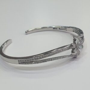 Silver 92.5 diamond fancy kada