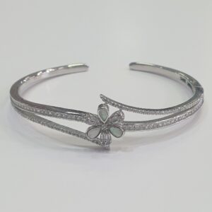 Silver 92.5 diamond fancy kada