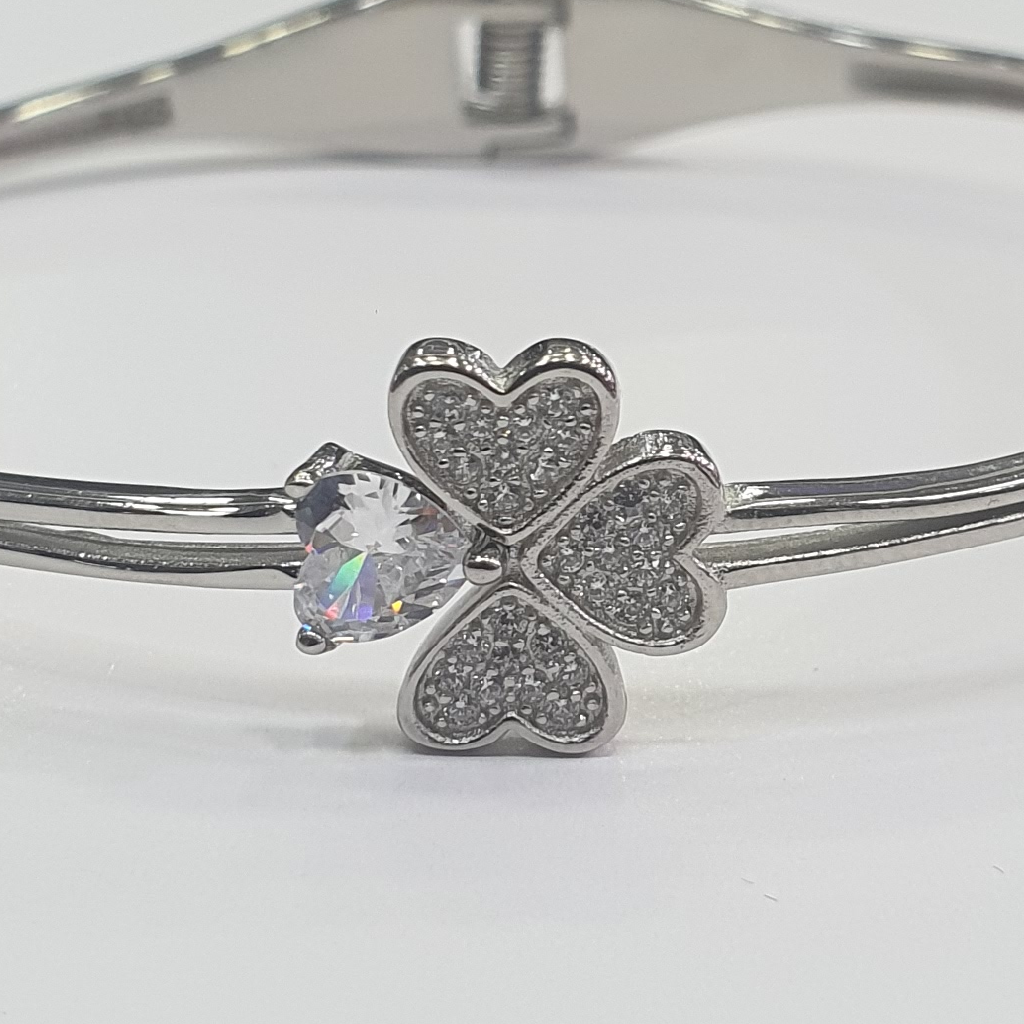 Silver 92.5 Flowers petals Fancy kada - Image 2