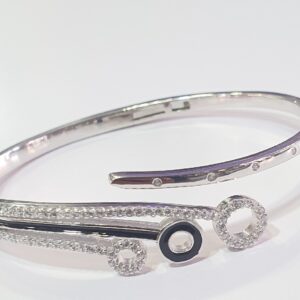 Silver 92.5 Diamond Fancy Kada