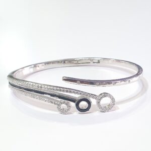 Silver 92.5 Diamond Fancy Kada
