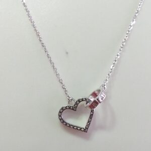 Silver 92.5 Heart Shape Pendant chain