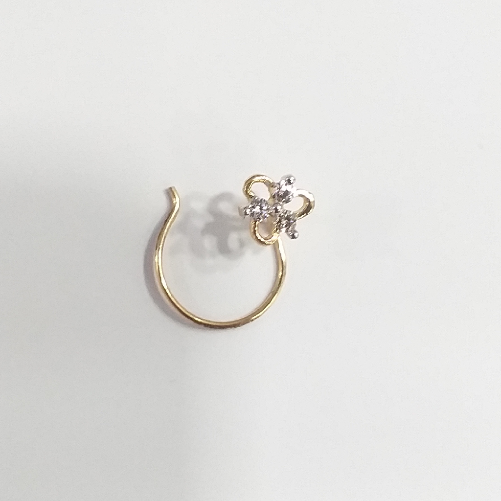 gold 18k real diamond nosepin - Image 2