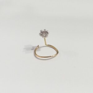 18k Gold Real Diamond Nosepin