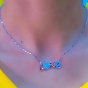 92.5 Silver Chain Pendant Necklace For Ladies
