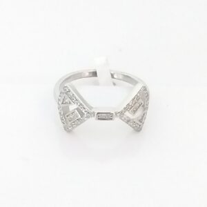 92.5 Silver Fancy Diamond Ladies Ring