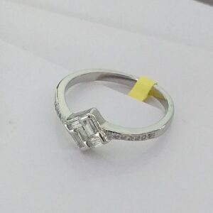 92.5 Silver Fancy Diamond ring
