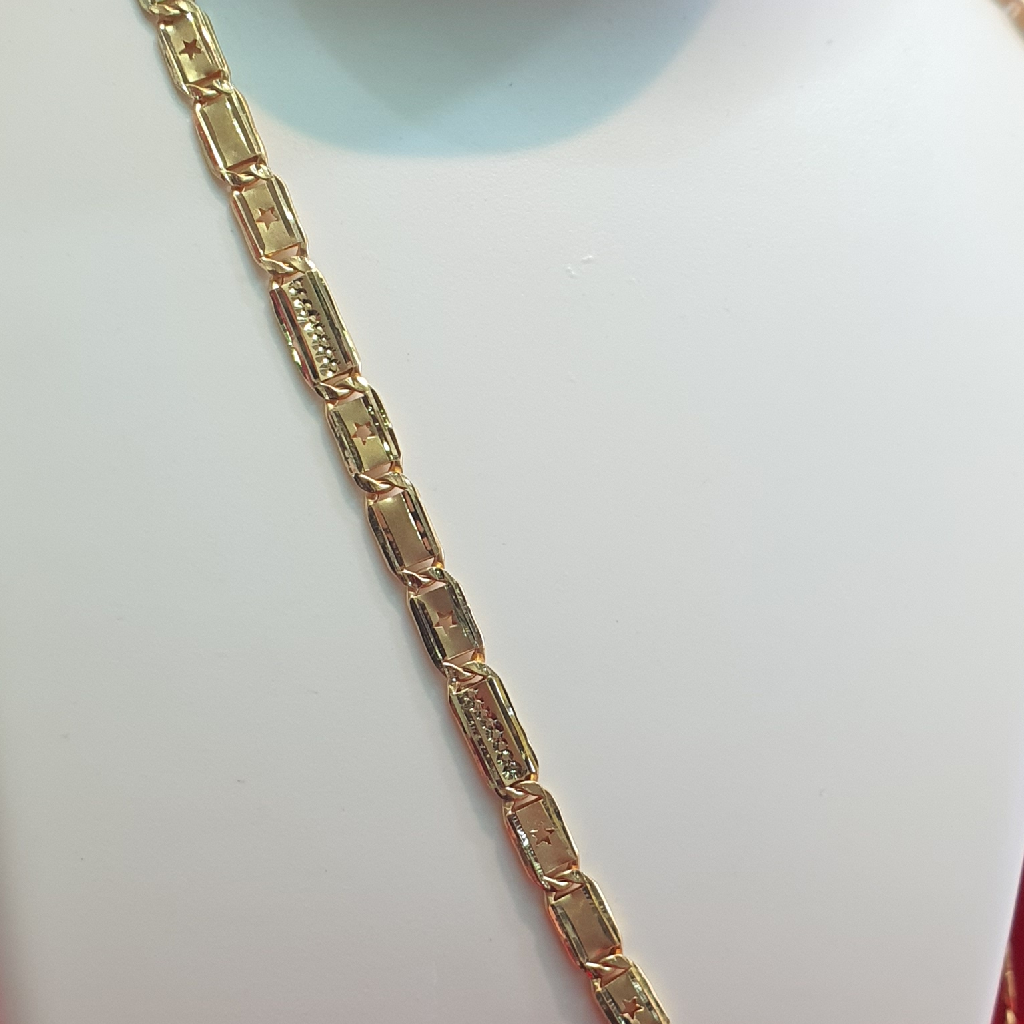 91.6 Gold Navabi Biscuit Chain Gents - Image 3