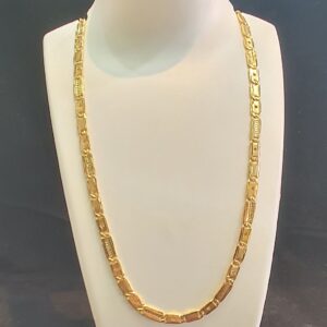91.6 Gold Navabi Biscuit Chain Gents