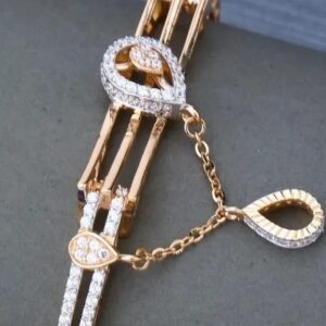 18k rose gold new design ladise kada bracelet